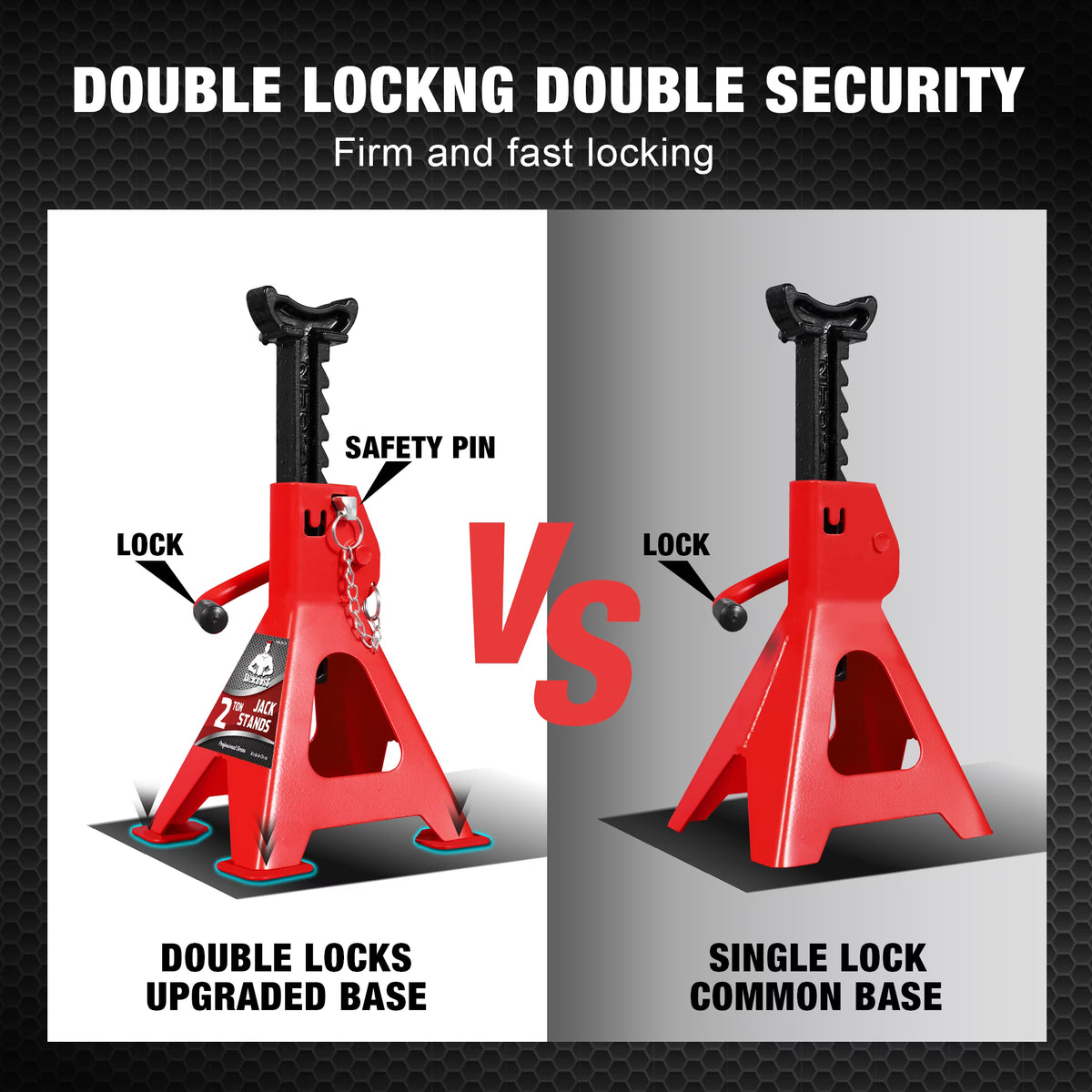 Jack Boss 2 Ton Jack Stands, AS42001CW
