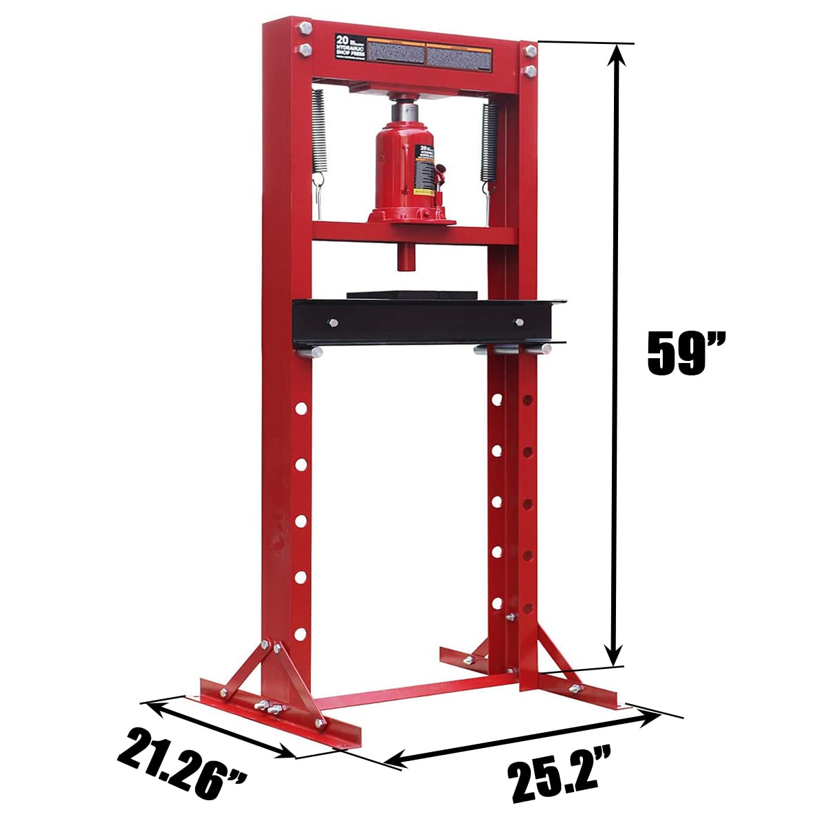 Big Red 20 Ton Hydraulic Shop Press, TY20011 - PT01