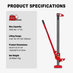 Big Red 3 Ton Off-Road Farm Jack, TRA8205 - PT03