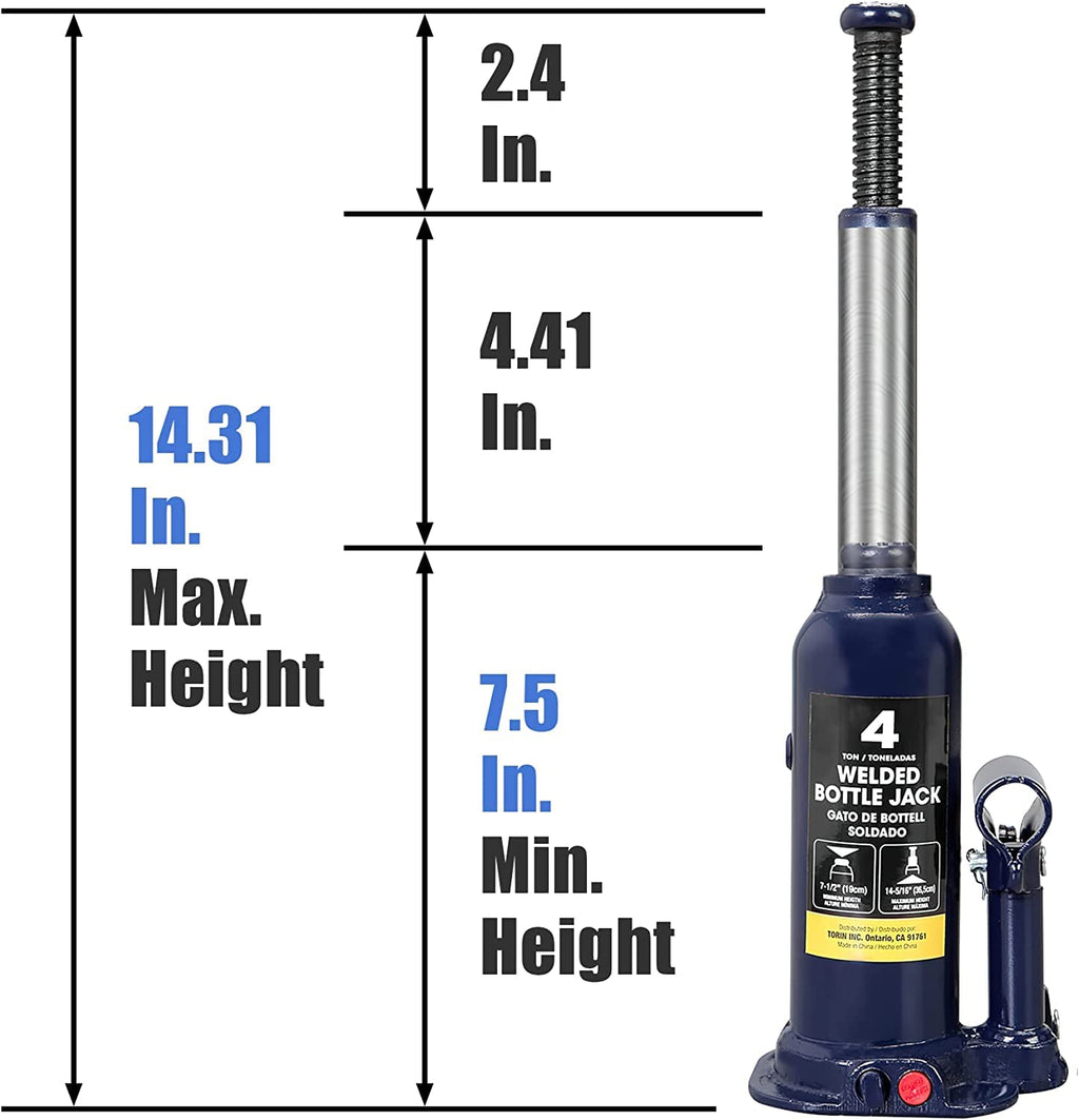Big Red 2 Ton Hydraulic Bottle Jack, TH90204X - PT01