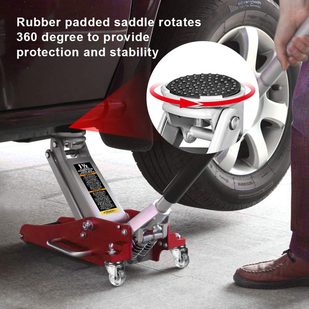 Big Red 1.5 Ton Aluminum Floor Jack, T815016L - PT04