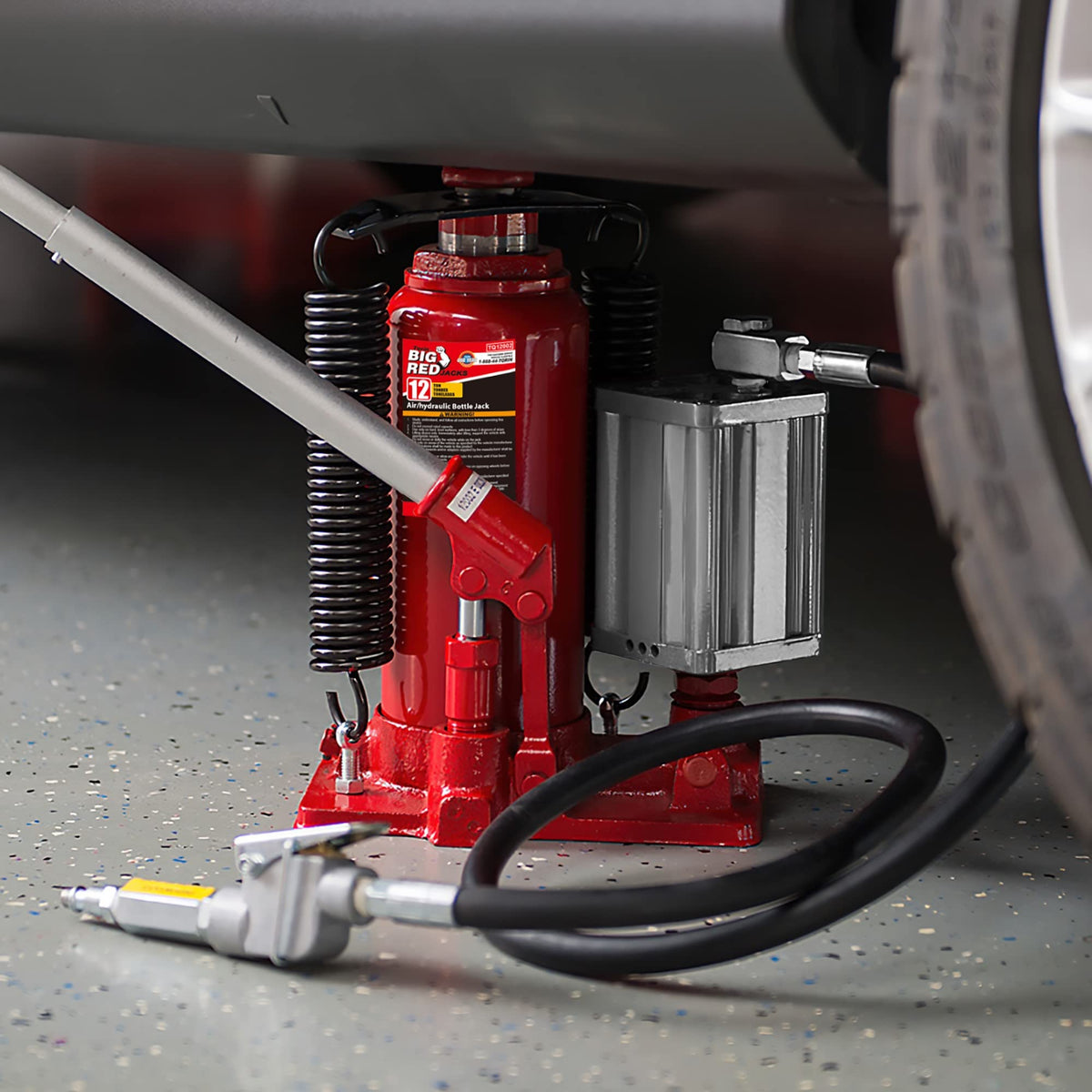 Big Red 12 Ton Pneumatic Bottle Jack, TQ12002 - PT04
