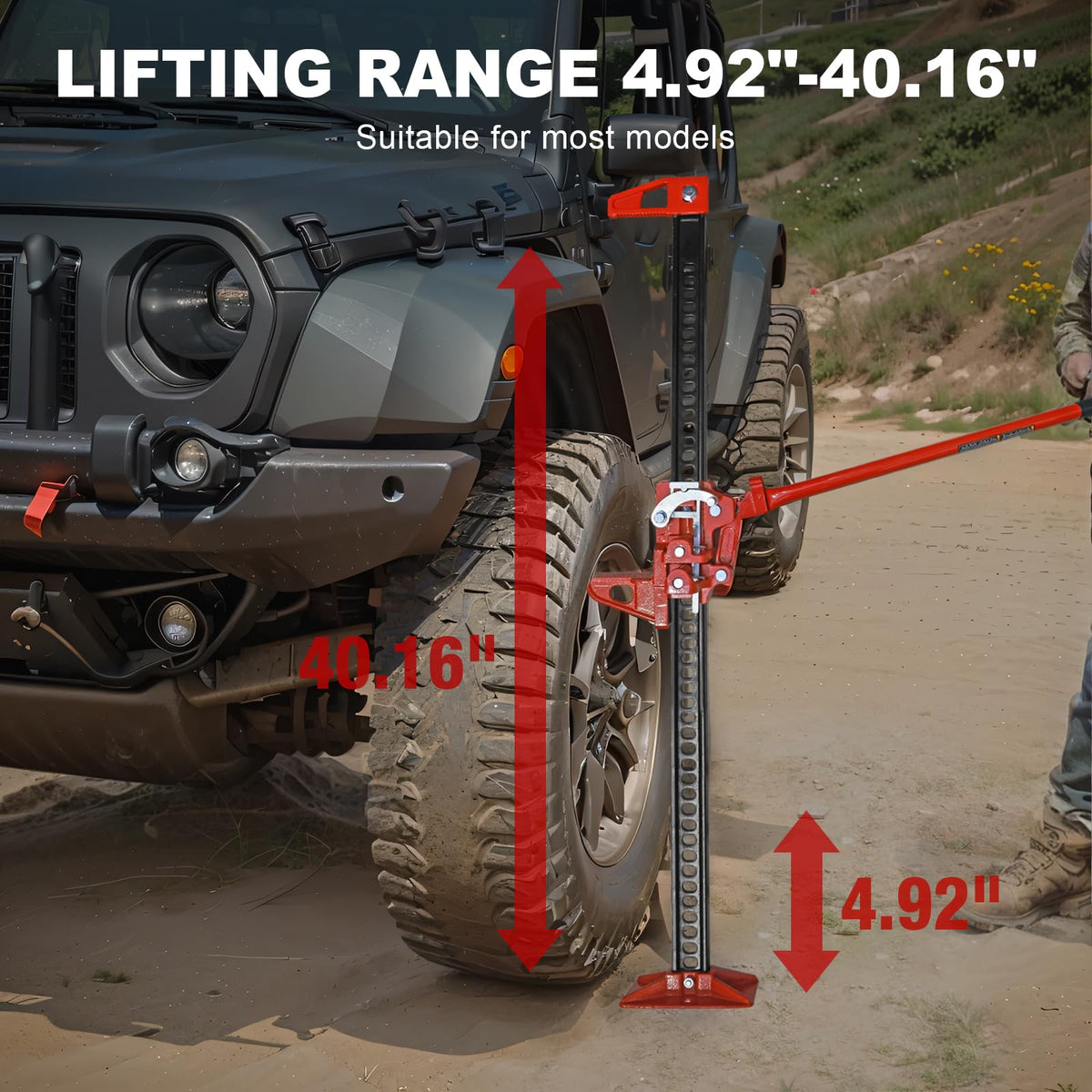 Big Red 3 Ton Off-Road Farm Jack, TRA8205 - PT01