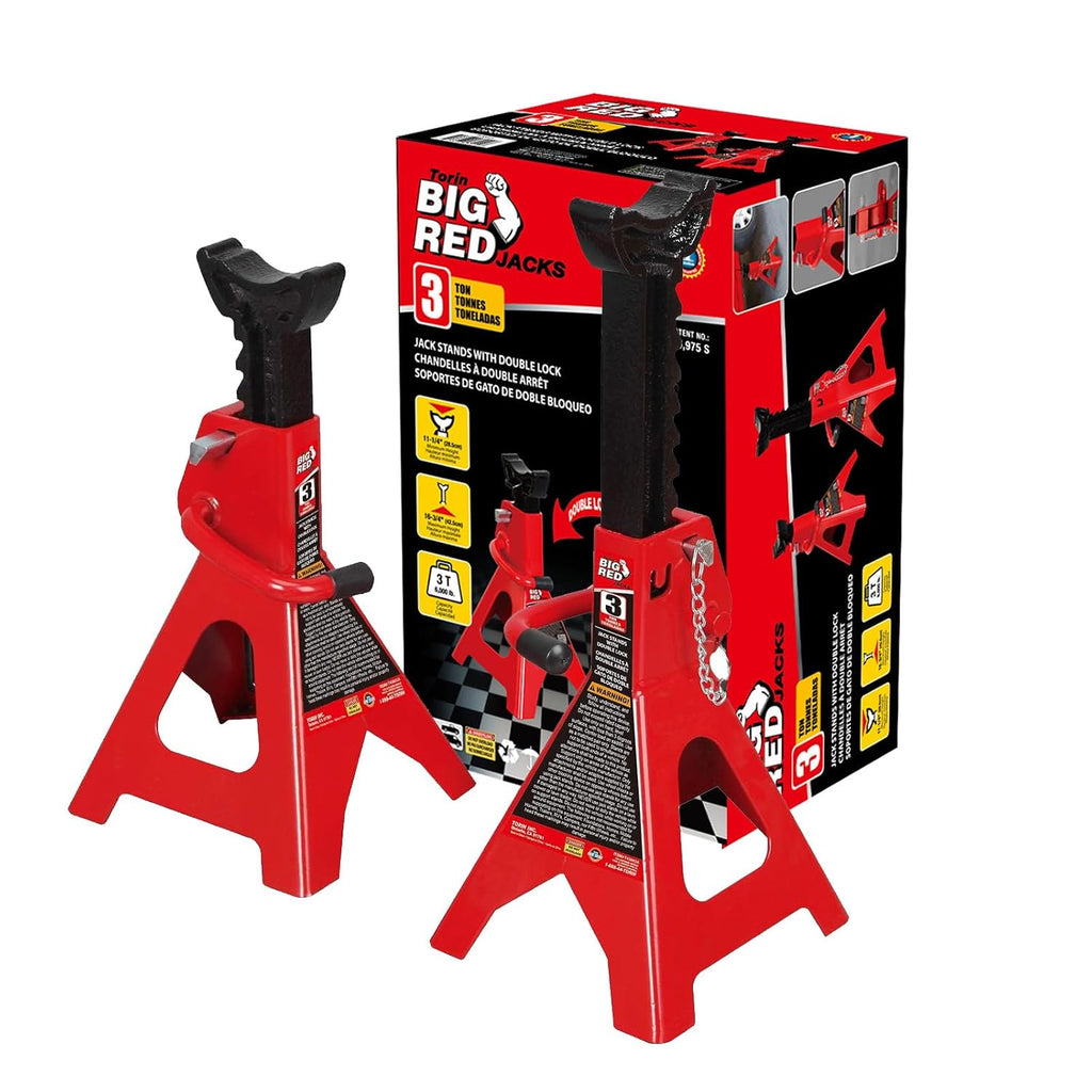 Big Red 3 Ton Jack Stands, T43002C