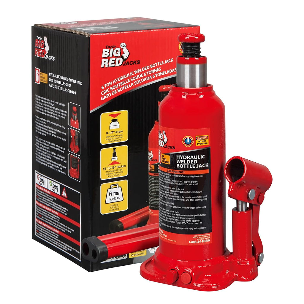 Big Red 6 Ton Hydraulic Bottle Jack, TH90604X