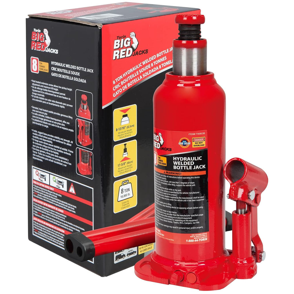 Big Red 8 Ton Hydraulic Bottle Jack, TH90804X