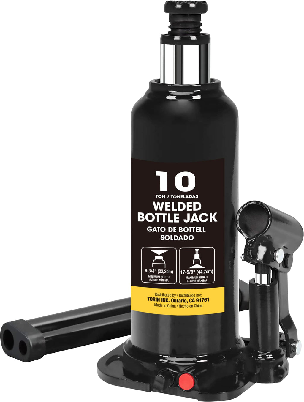 BlackJack 10 Ton Hydraulic Bottle Jack, AT91003BB