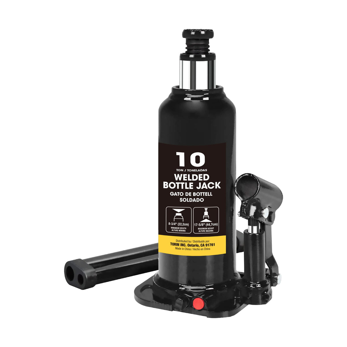 BlackJack 10 Ton Hydraulic Bottle Jack, AT91003BB