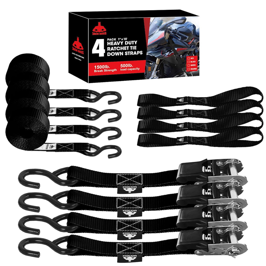Jack Boss Ratchet Tie-Down, TRZD-BL