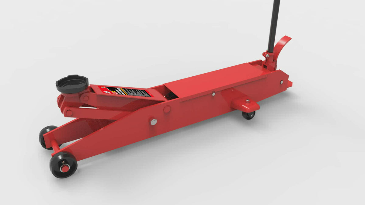 BIG RED T80501 Torin Hydraulic Heavy Duty Long Frame Service\/Floor Jack with Foot Pedal, 5 Ton