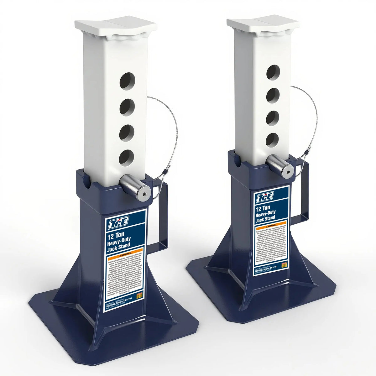 TCE 12 Ton Jack Stands, TZ120005-BL